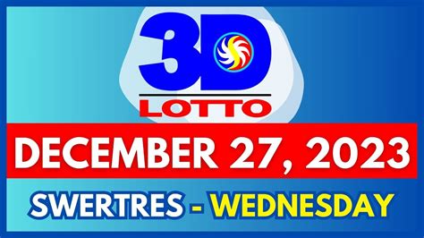Swertres 9PM Results for December 27, 2023 .
